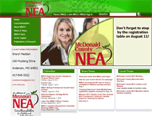 Tablet Screenshot of mcdonaldco.mnea.org